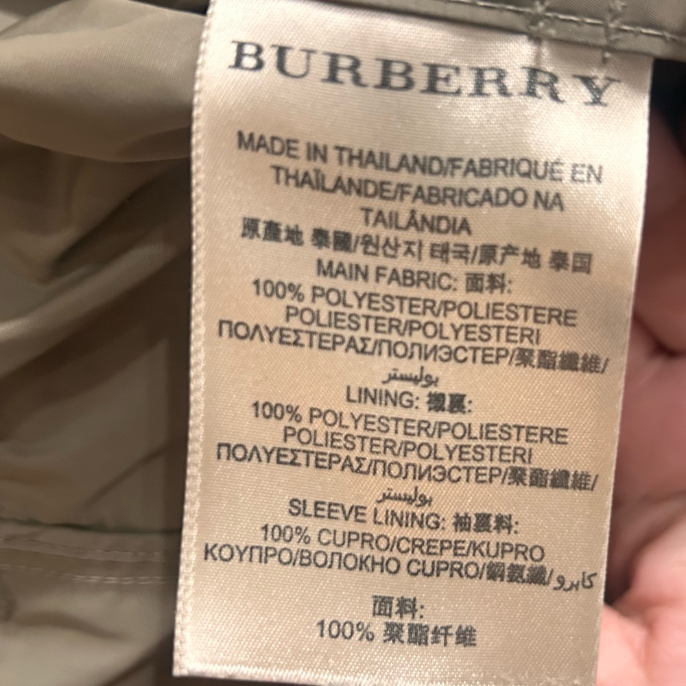 Burberry Brit Khaki Trench Coat Nova Check Lined Belted Classic Women’s Sz 10 - Picture 7 of 11